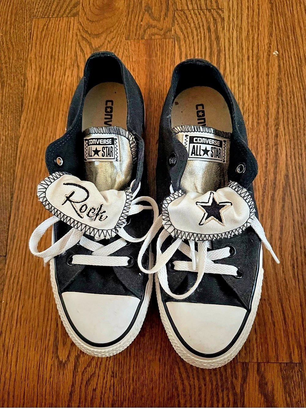 Converse Chuck Taylor All Star Double Tongue Ox Black & White US 8 Sneakers